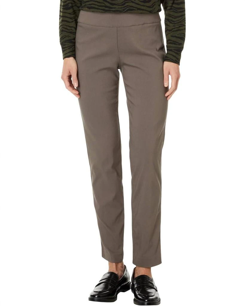 Elliott Lauren Elliott Lauren - Control Stretch Pull-on Ankle Pants With Back Slit Detail