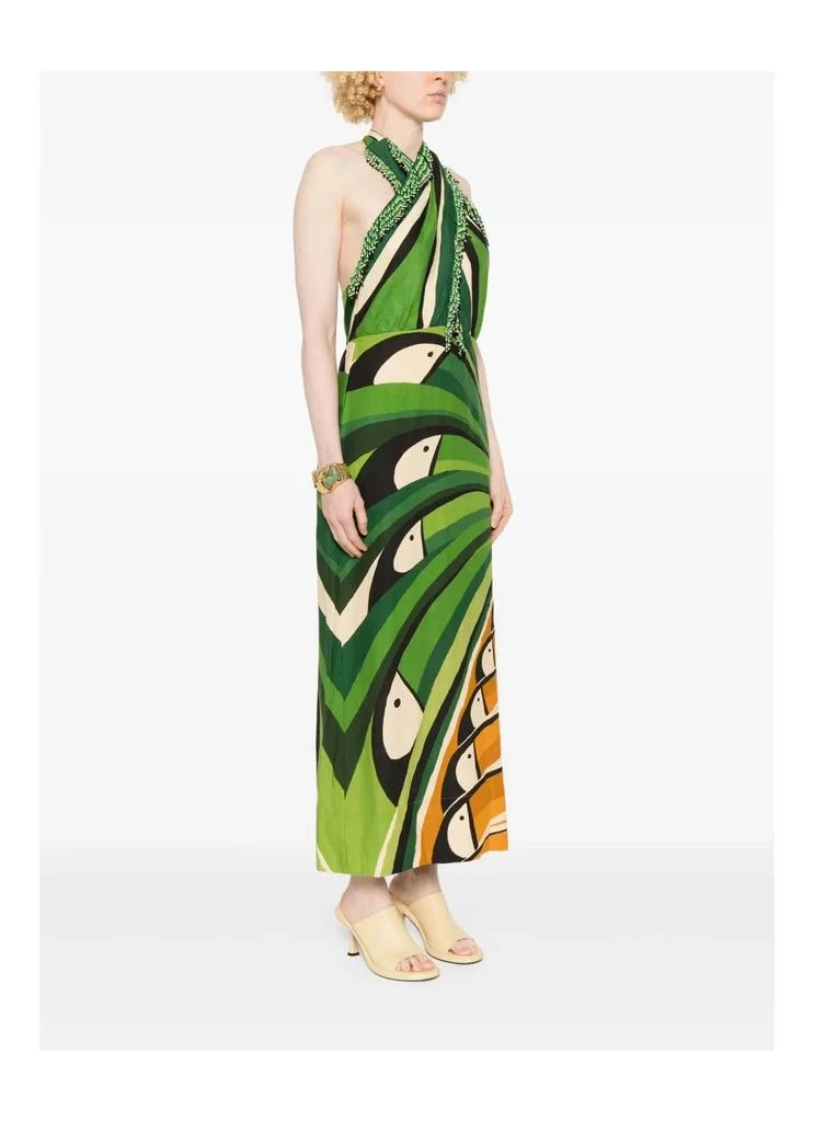 Farm Rio Toucan Tree Green Dress 4