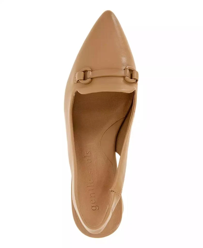 Gentle Souls Women's Dionne Pointed-Toe Block-Heel Slingback Pumps 13