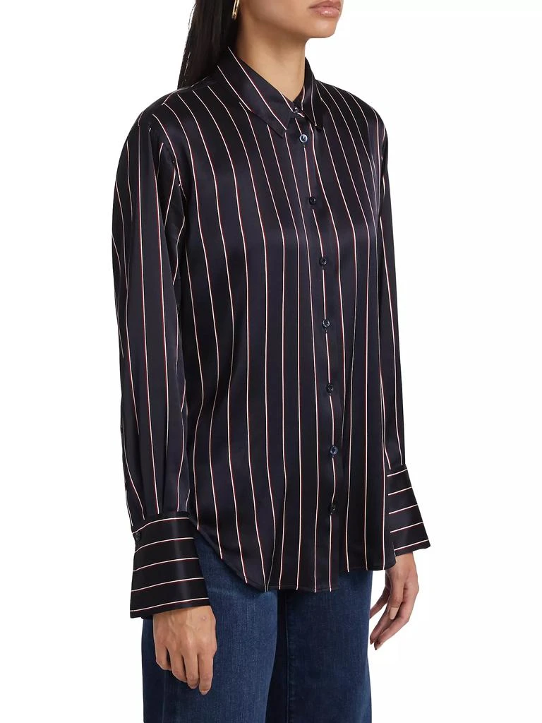 FRAME Striped Silk Standard Shirt 4