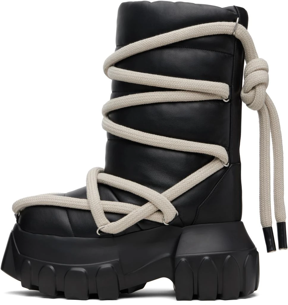 Rick Owens Black Concordians Lunar Mega Tractor Boots 3