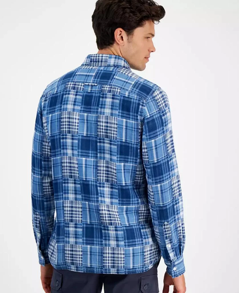 Sun + Stone Men's Baldwin Regular-Fit Madras Plaid Button-Down Shirt, Created for Macy's 2