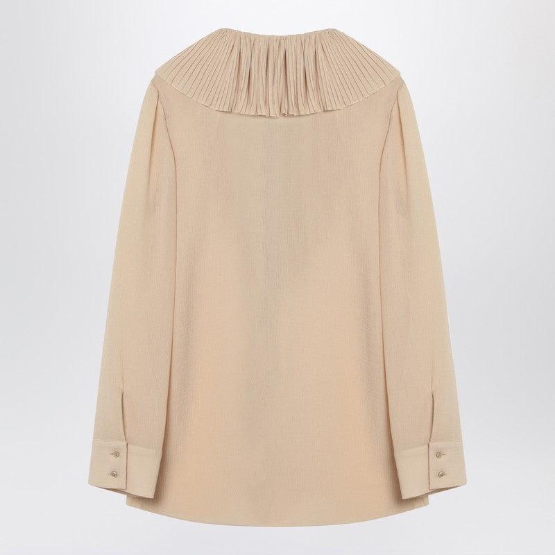 Yves Saint Laurent Women's Ruffled Blouse In Silk