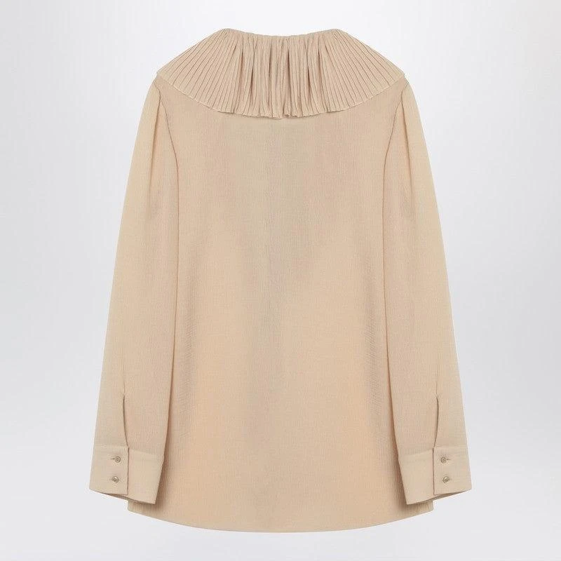 Yves Saint Laurent Women's Ruffled Blouse In Silk 2
