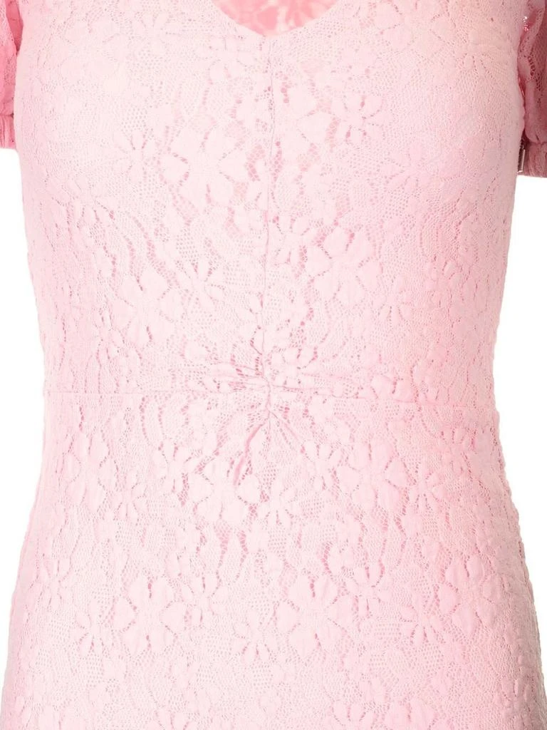 ROTATE Birger Christensen ROTATE Lace Puff Sleeve Midi Dress 5
