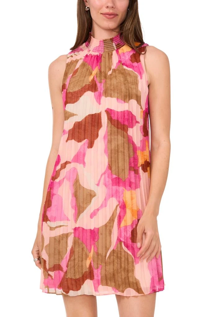 Halogen Floral Pleat Swing Dress 5
