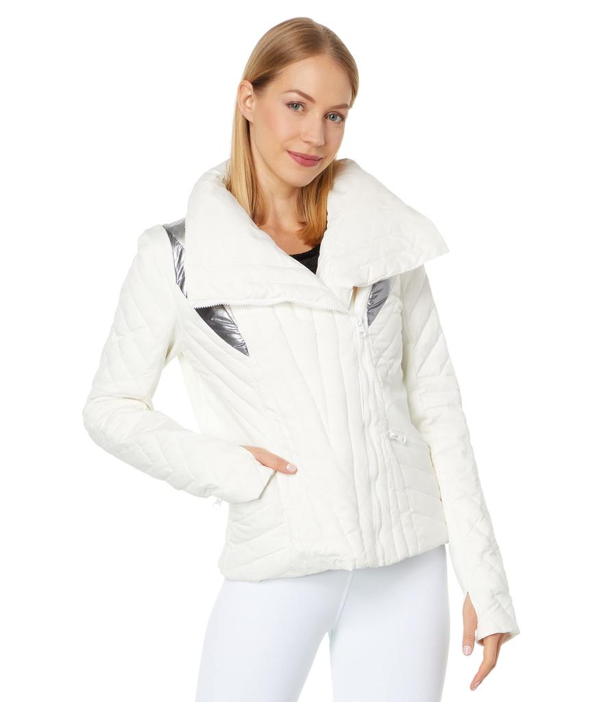 Blanc Noir Metallic Motion Panel Puffer