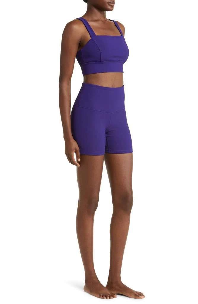 Zella Luxe Rib High Waist Bike Shorts 10