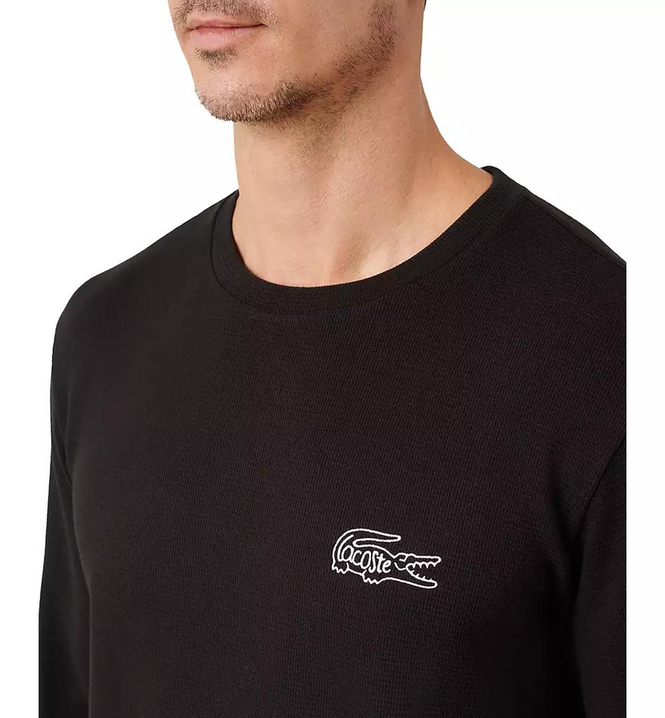 Lacoste Men's Exclusive Crocodile Waffle-Knit Thermal Shirt