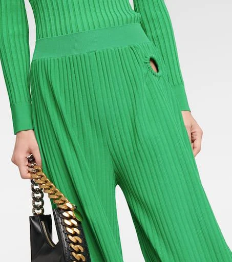 Stella McCartney Ribbed-knit culottes 4