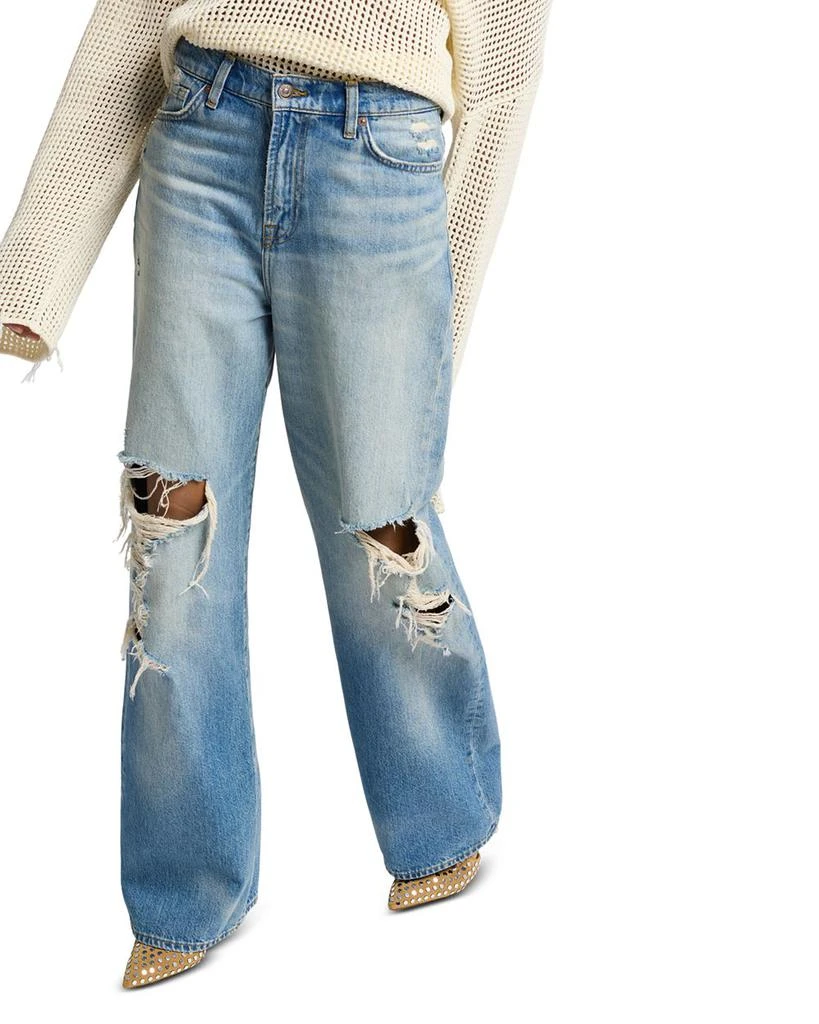 7 For All Mankind Scout Low Slung Wide Leg Jeans in Copper 4
