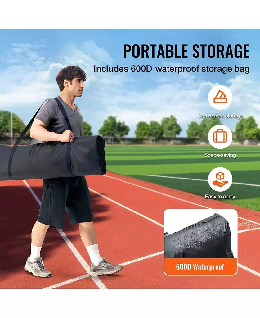 Mecale I-Screen Baseball Net, 7x4 ft Safety Pitching Screen with Carry Bag and Stakes, Heavy-Duty Batting Cage Protection Net 7