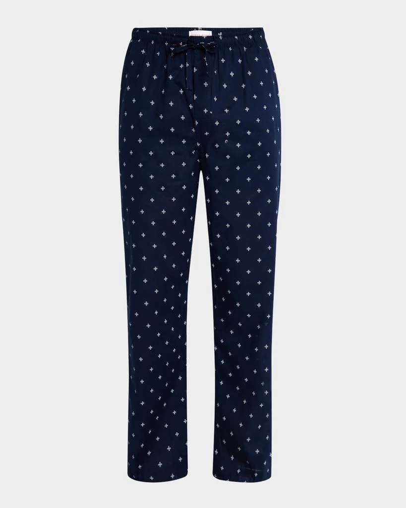 Derek Rose Men's Nelson Cotton Rope-Print Lounge Pants 1