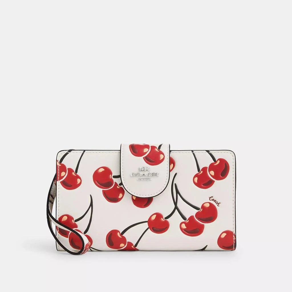 Coach Phone Wallet With Cherry Print 1