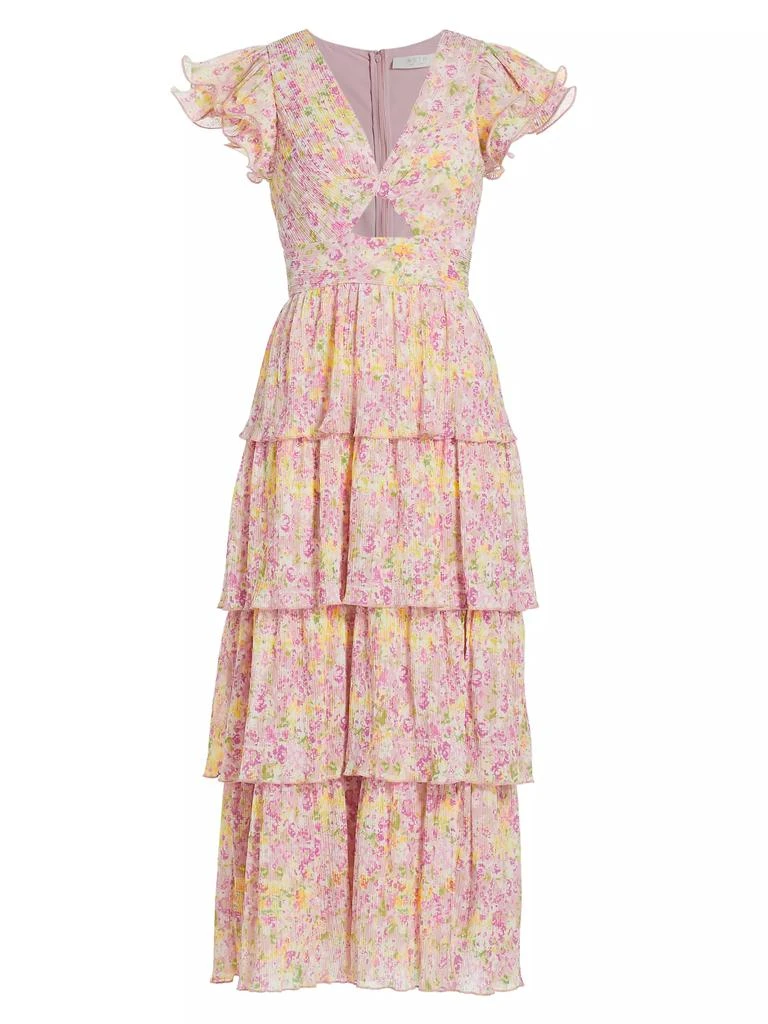 ASTR Emporia Floral Chiffon Maxi Dress 1