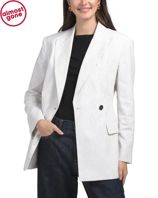 Brunello Cucinelli Made In Italy Linen Blend Jacket
