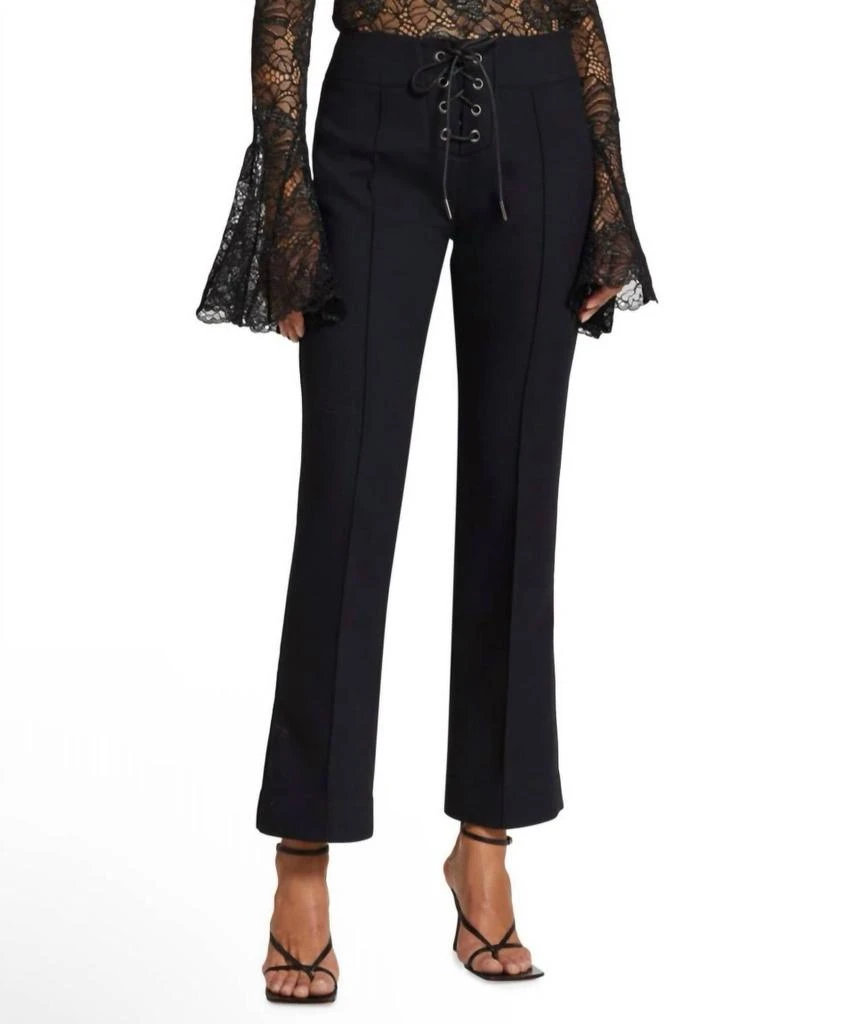 slim fit dress slacks dear scarlett magic black kick flare pull on pants suit separates  rivers  + roads boutique