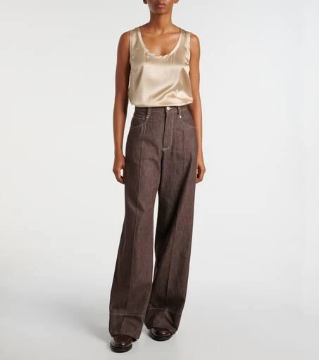 Brunello Cucinelli Mid-rise wide-leg jeans 7