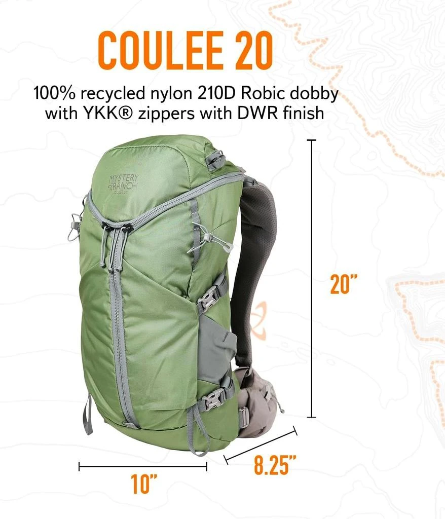 Mystery Ranch Mystery Ranch Coulee 20 Backpack – Lightweight Bag with Micro-Adjusting Trail Yoke – Noble Fir, 20L, S/M 3