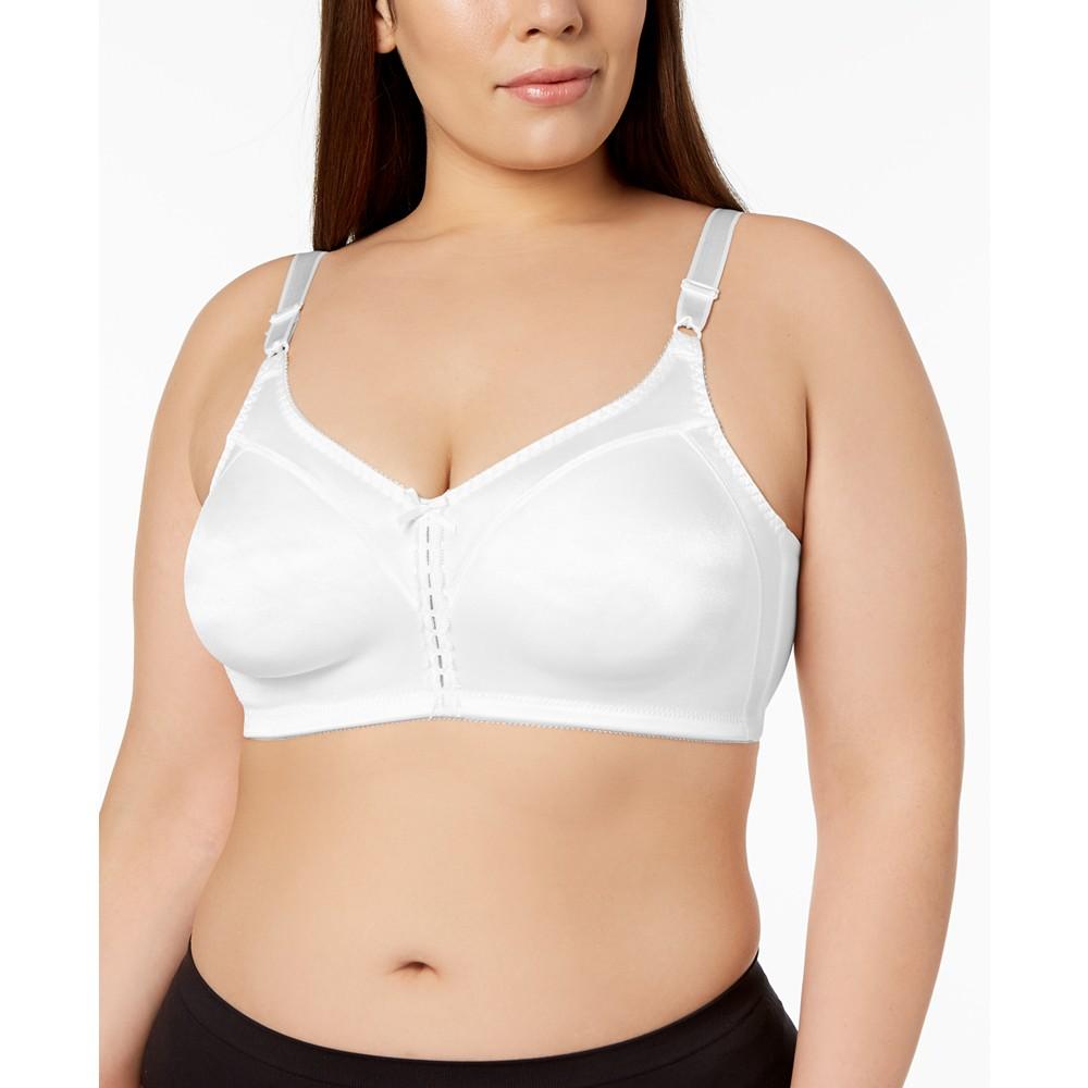 Bali Double Support Tailored Wireless Lace Up Front Bra 3820