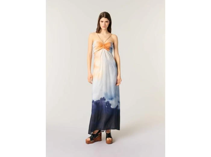 Maje Robe longue tie 
dye