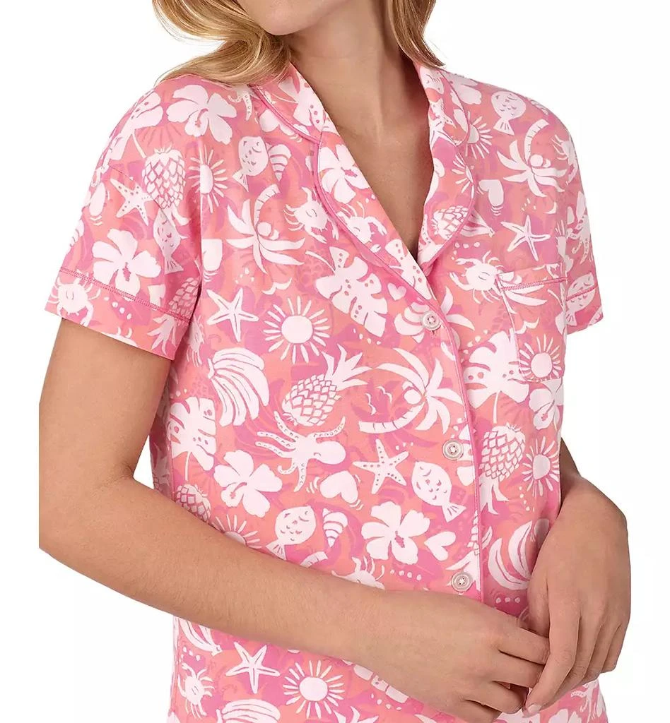 Cuddl Duds Women's 2-Pc. Notched-Collar Shortie Pajamas Set 4
