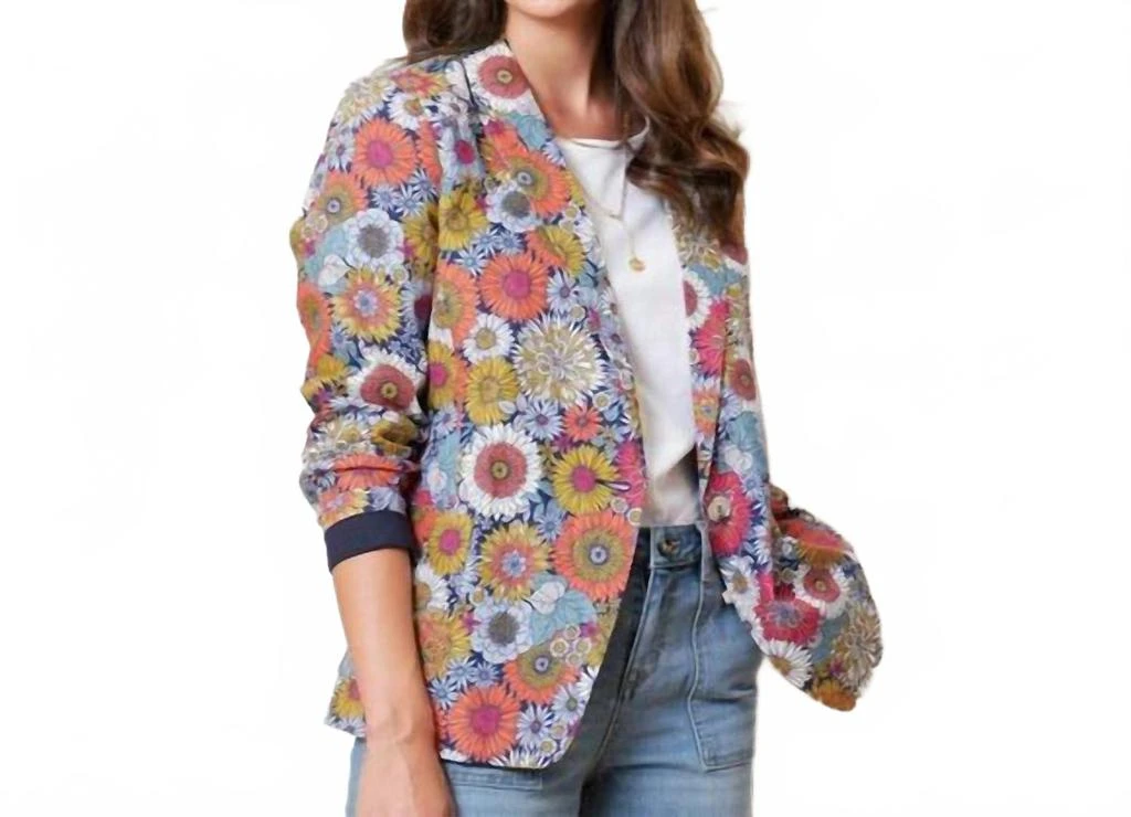 FOIL Whistle And Flute Blazer In Floral