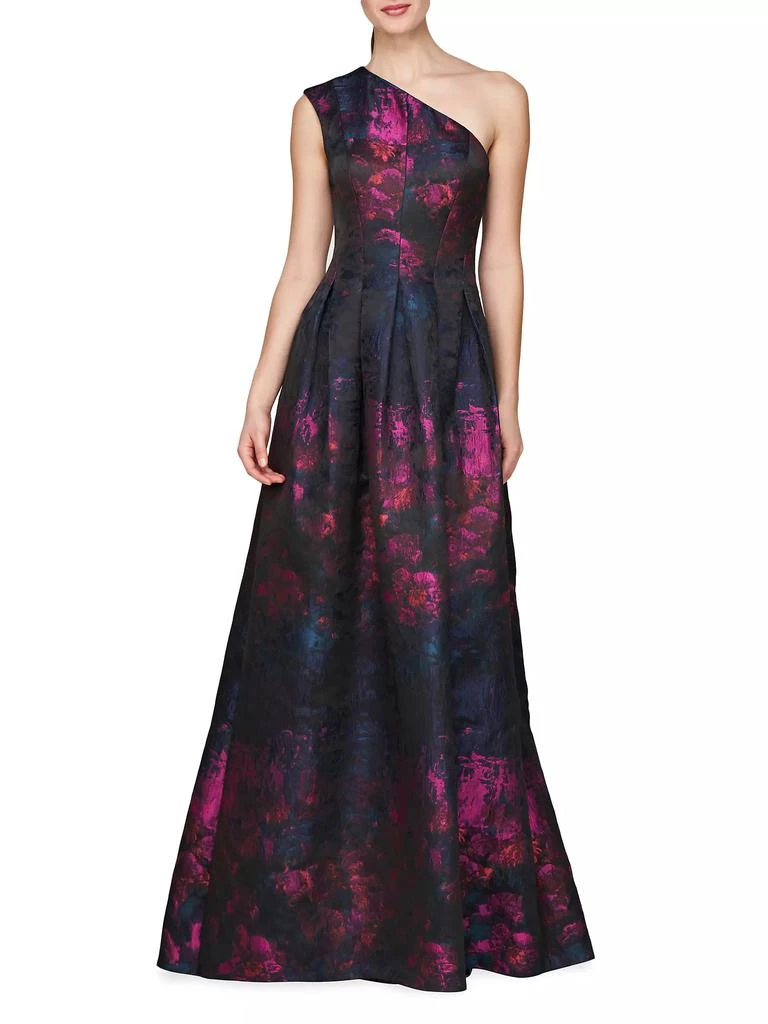 Kay Unger Cara One-Shoulder Gown 4