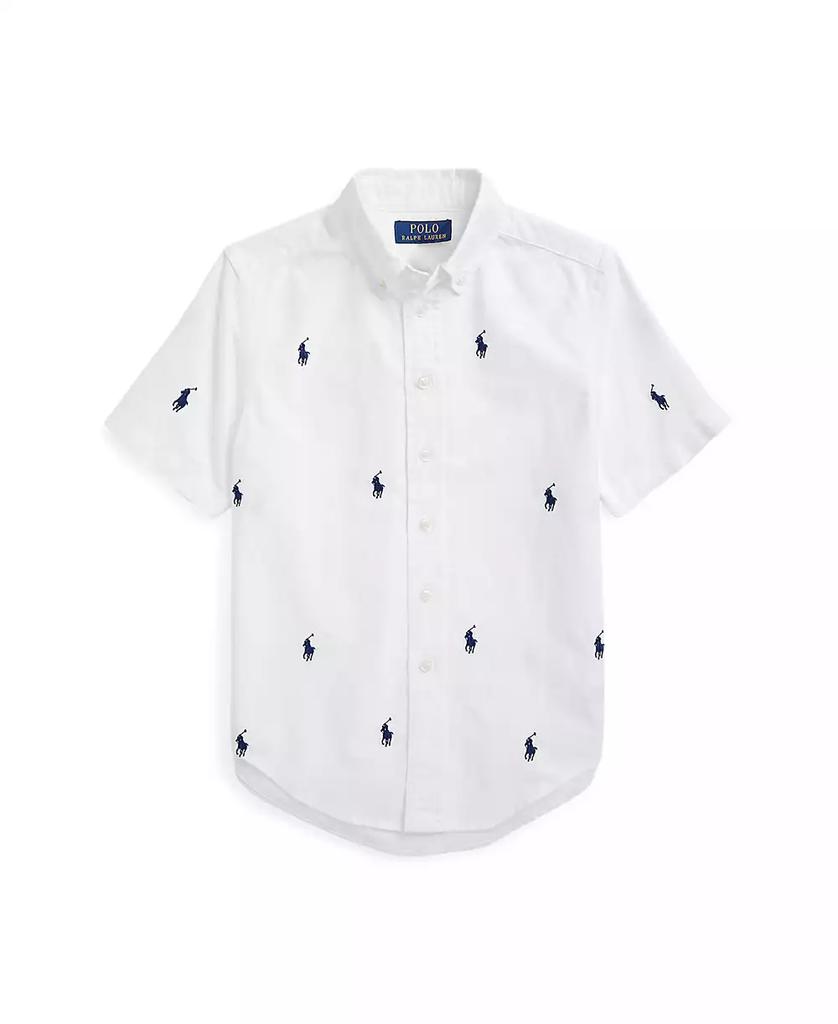 Ralph Lauren Toddler and Little Boys Polo Pony Oxford Short-Sleeve Shirt