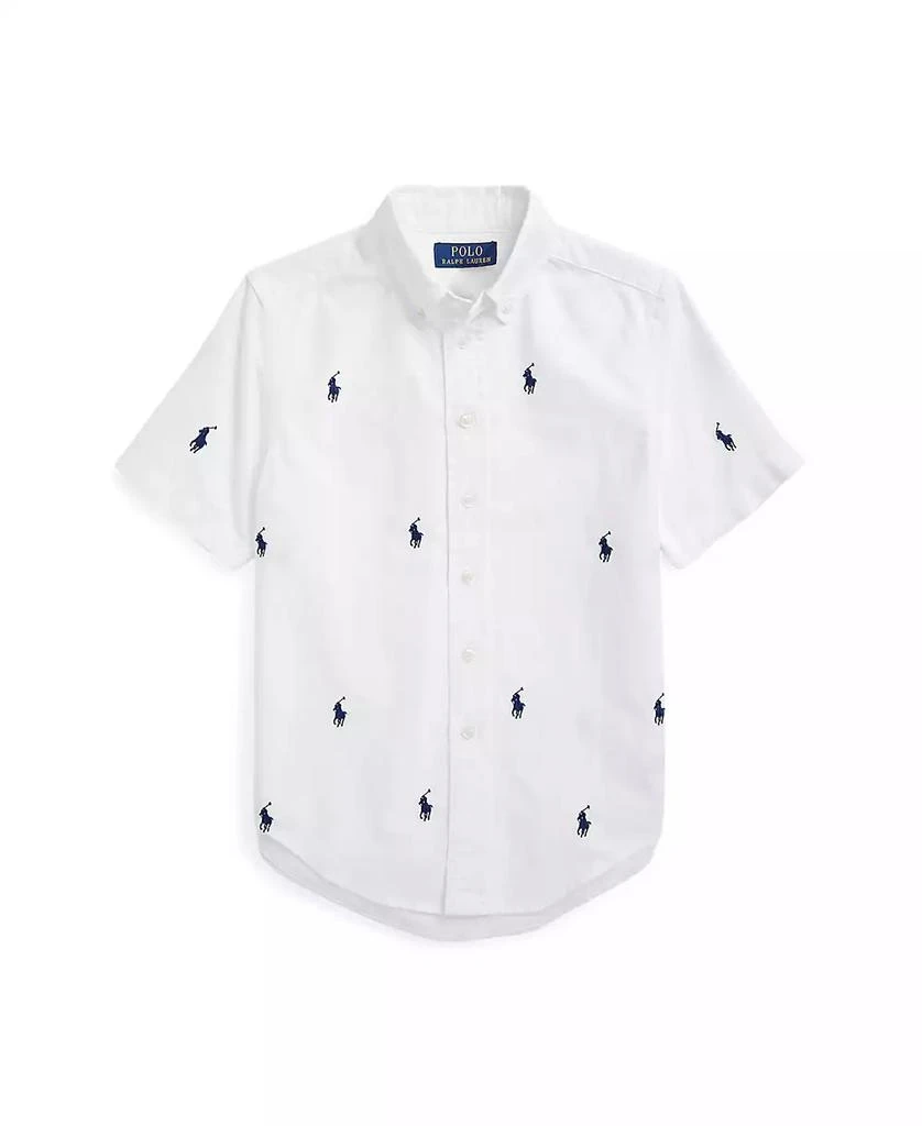 Ralph Lauren Toddler and Little Boys Polo Pony Oxford Short-Sleeve Shirt 1