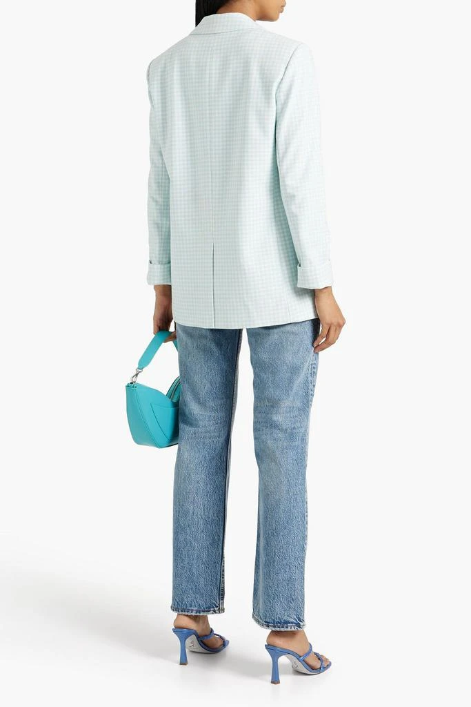 Alice + Olivia Justin double-breasted gingham twill blazer 3