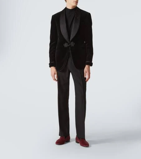 George Cleverley Albert velvet loafers 2