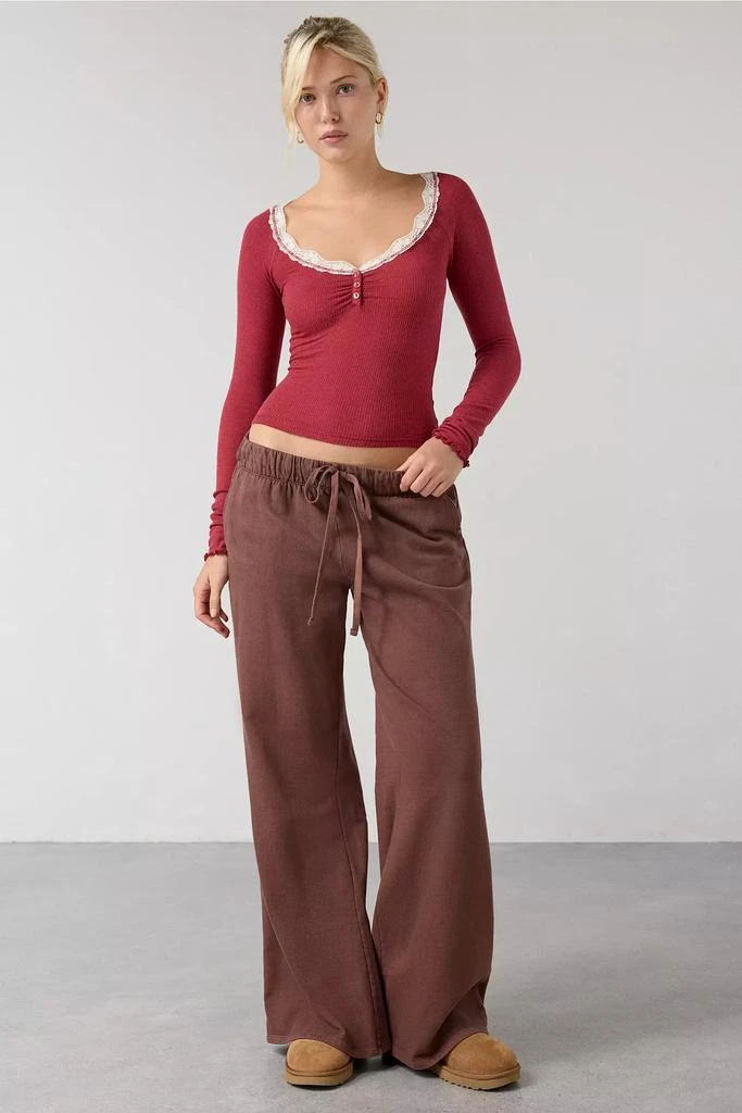 Out From Under Out From Under Diana Layering Lace-Trim Henley Top 3