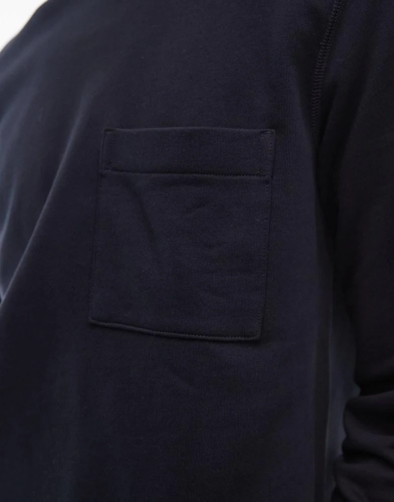 ARKET ARKET terry jersey sweatshirt with pocket in navy 3