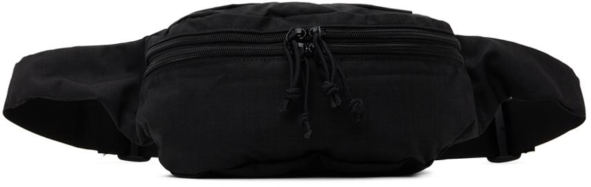 BEAMS PLUS Black 2 Zip Waist Bag - Crossbody Bags - BeyondStyle