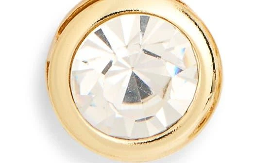 Nordstrom Bezel Crystal Linear Drop Earrings 3