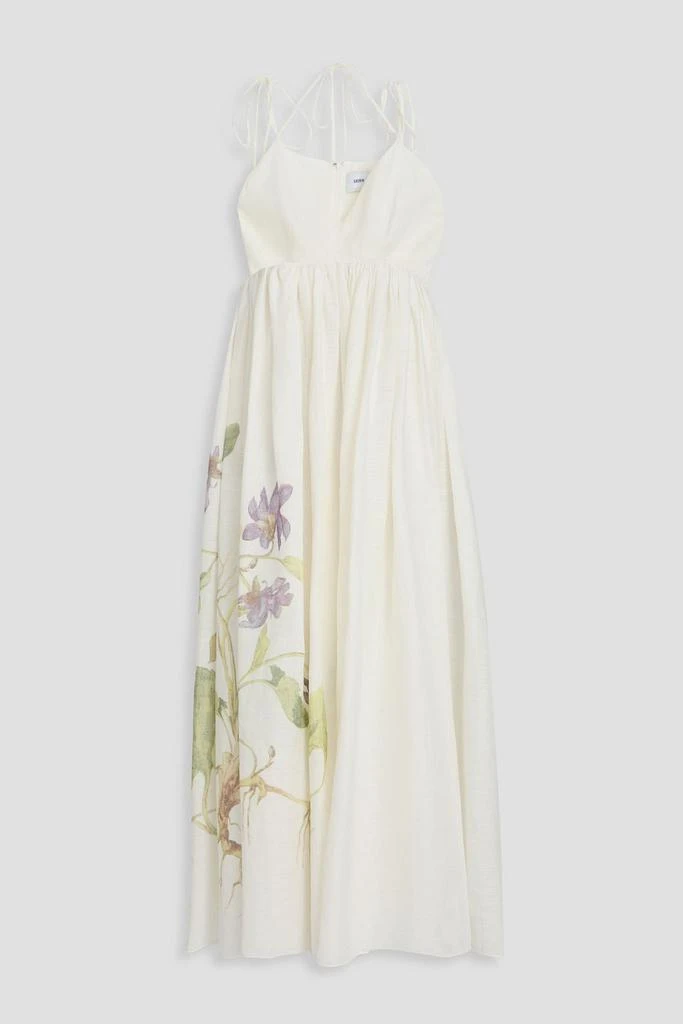 Halliday scalloped floral linen midi dress  On Sale Now with Up to 21% Off  | Discover Exclusive Deals & Savings at BeyondStyle  Authentic Zimmermann  zimmermann|n|e|clothing|midi dresses|women|m|w|o|designers|dresses with  Limited-Time Discounts, Free