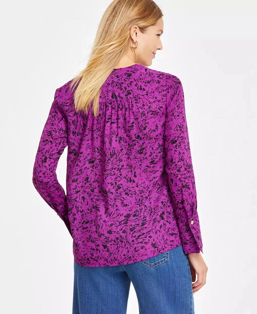 INC International Women's Printed Surplice Top, Exclusively at Macy's 4
