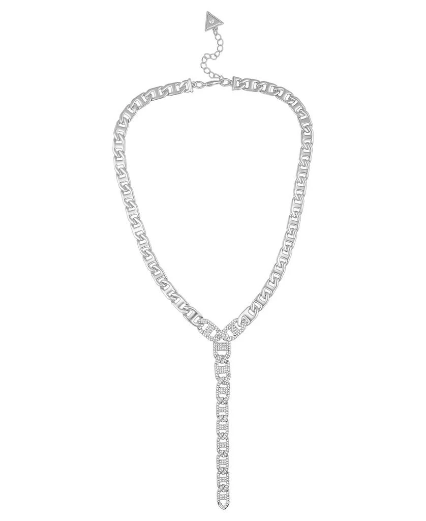 GUESS Glass Stone Pave Y-Drop Necklace (also in Silver-Tone)