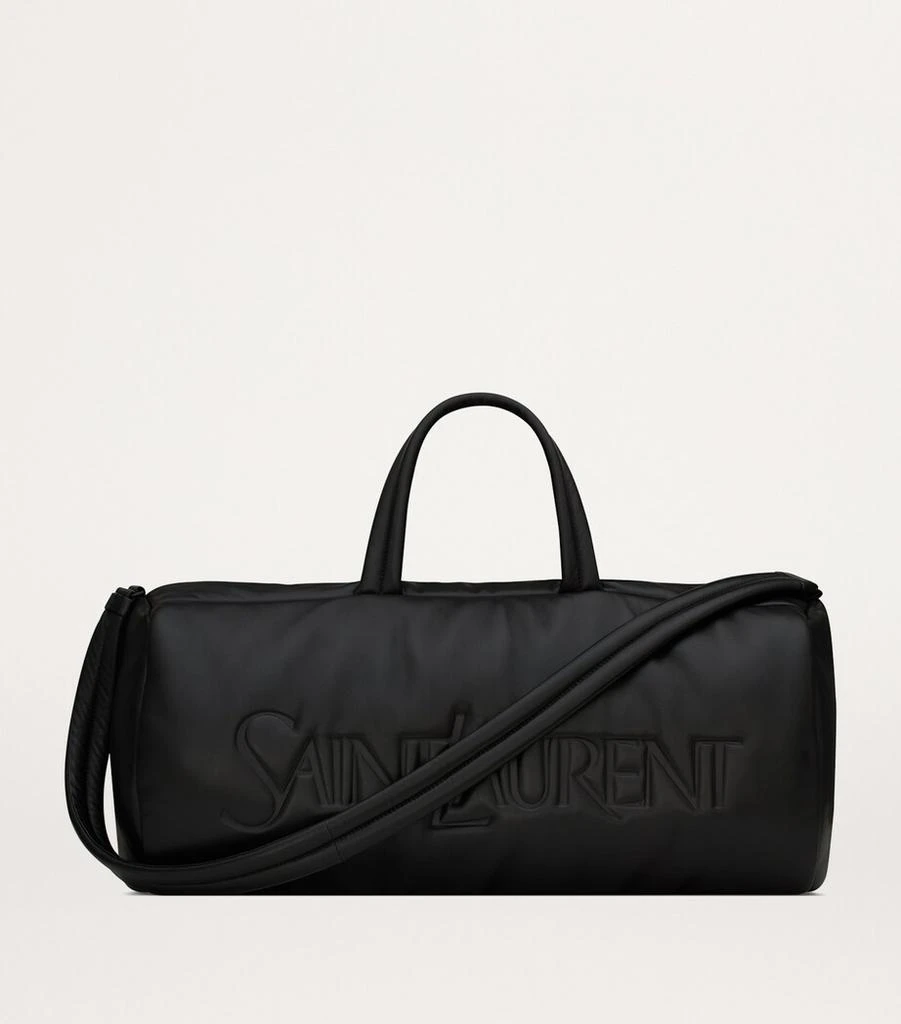 Yves Saint Laurent Calfskin Logo Duffle Bag 2