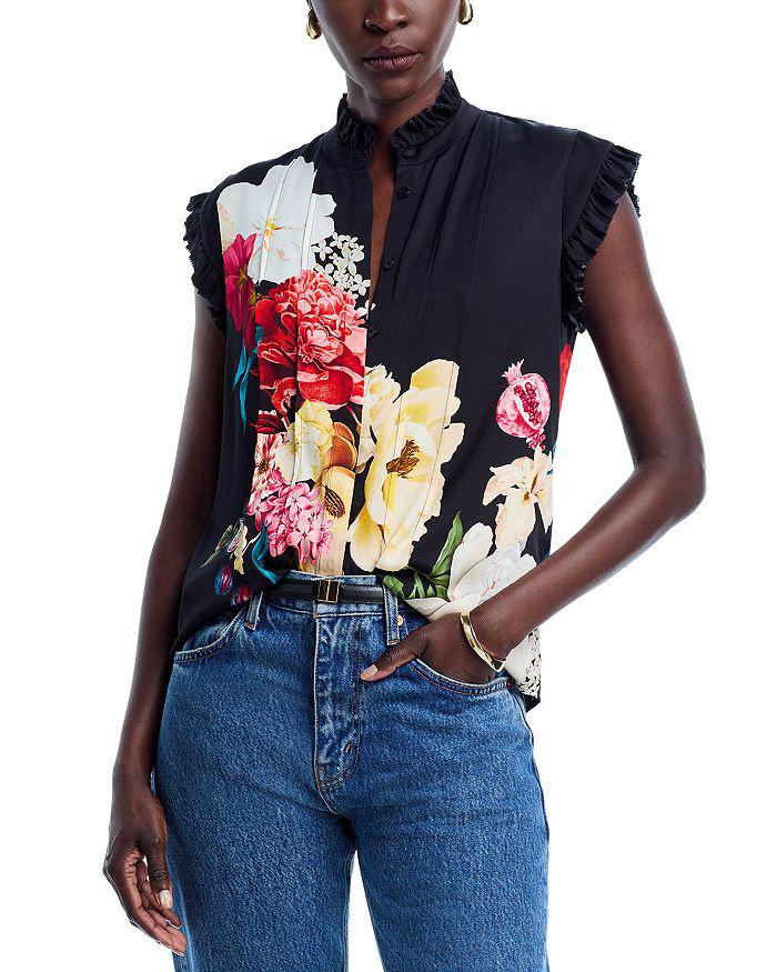 Tahari The Chloe Regent Silk Stretch Blouse