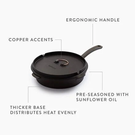 Barebones All-In-One Cast Iron Skillet 5