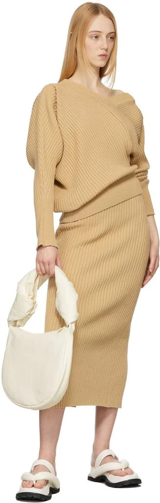LVIR Beige Knit Long Skirt 4