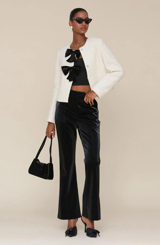 Avec Les Filles Bow Cropped Cardigan 7