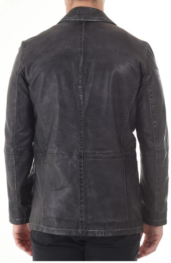 Missani Le Collezioni Lambskin Leather Blazer 2