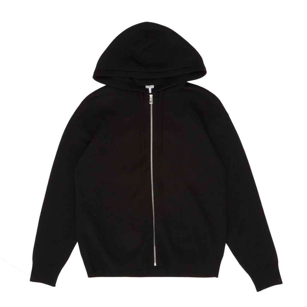 パーカー・フーディ Loewe Anagram Zip Hoodie Anagram zip-up hoodie in wool Black - LOEWE