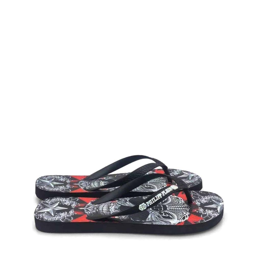 Philipp Plein Flip Flops Black Unisex