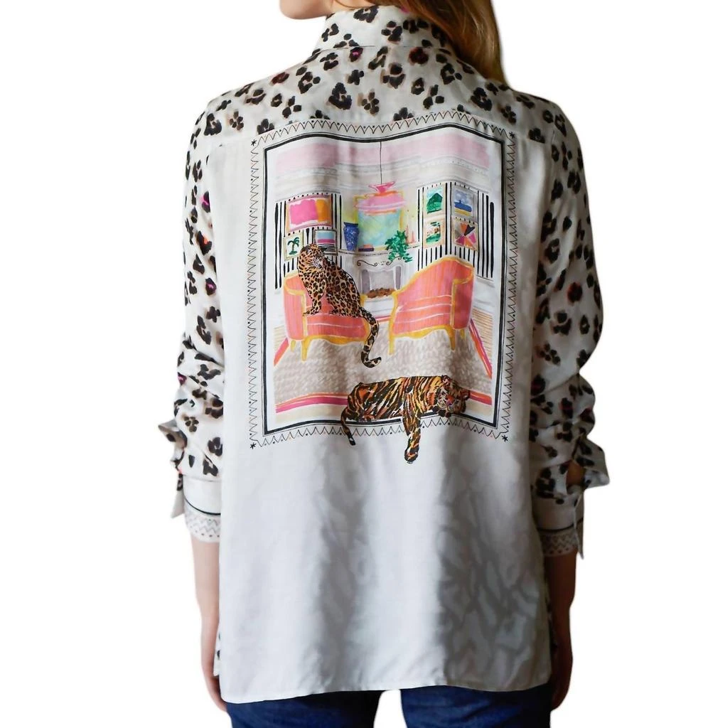 VILAGALLO Vilagallo - TIGER PRINT SHIRT 4