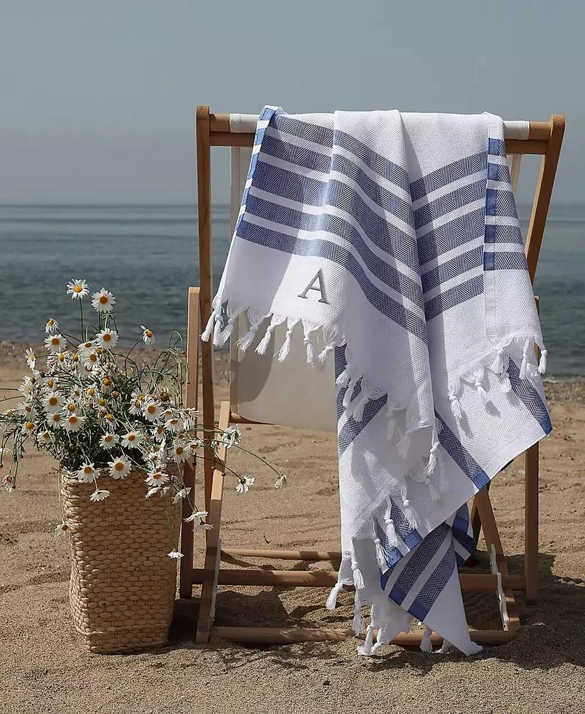Linum Home Textiles Personalized Herringbone Pestem 3