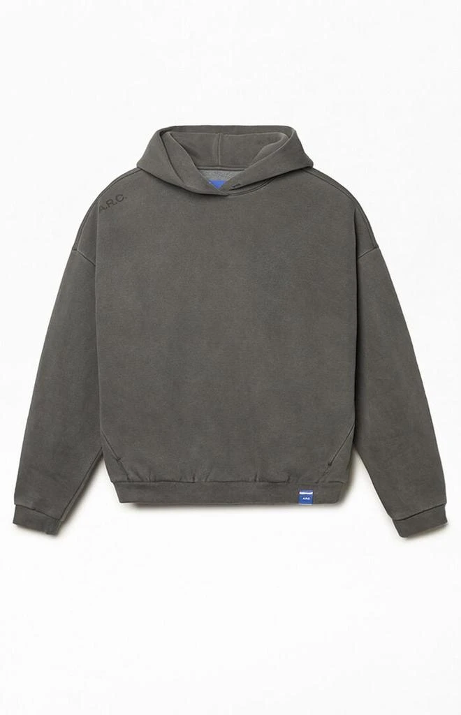 A.R.C. Black Vintage Wash Heavyweight Fleece Hoodie 1